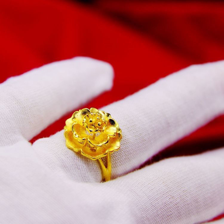 Ring Female Special-interest Design Rich Flower Tail - 𝓢𝓱𝓸𝓹𝓵𝓮𝓬𝔂