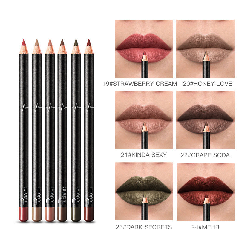 36 Color Lip Liner Waterproof Non-smudge Nude Color - 𝓢𝓱𝓸𝓹𝓵𝓮𝓬𝔂