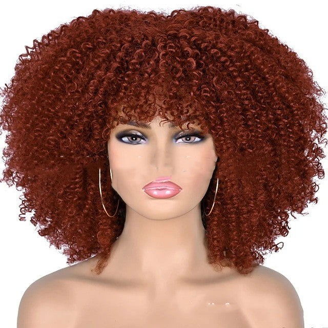 Small Curly Hair Rose Mesh Synthetic Headgear - 𝓢𝓱𝓸𝓹𝓵𝓮𝓬𝔂
