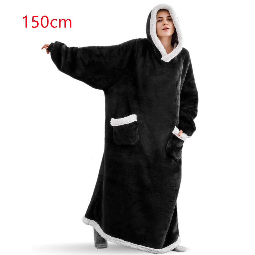 Winter TV Hoodie Blanket Winter Warm Home Clothes Women Men Oversized Pullover With Pockets - 𝓢𝓱𝓸𝓹𝓵𝓮𝓬𝔂
