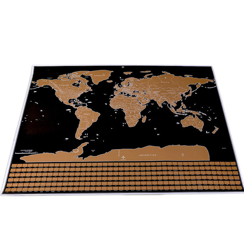 Personalized Black Scratch Off Art World Map Poster Decor Large Deluxe Poster Edition Travel - 𝓢𝓱𝓸𝓹𝓵𝓮𝓬𝔂