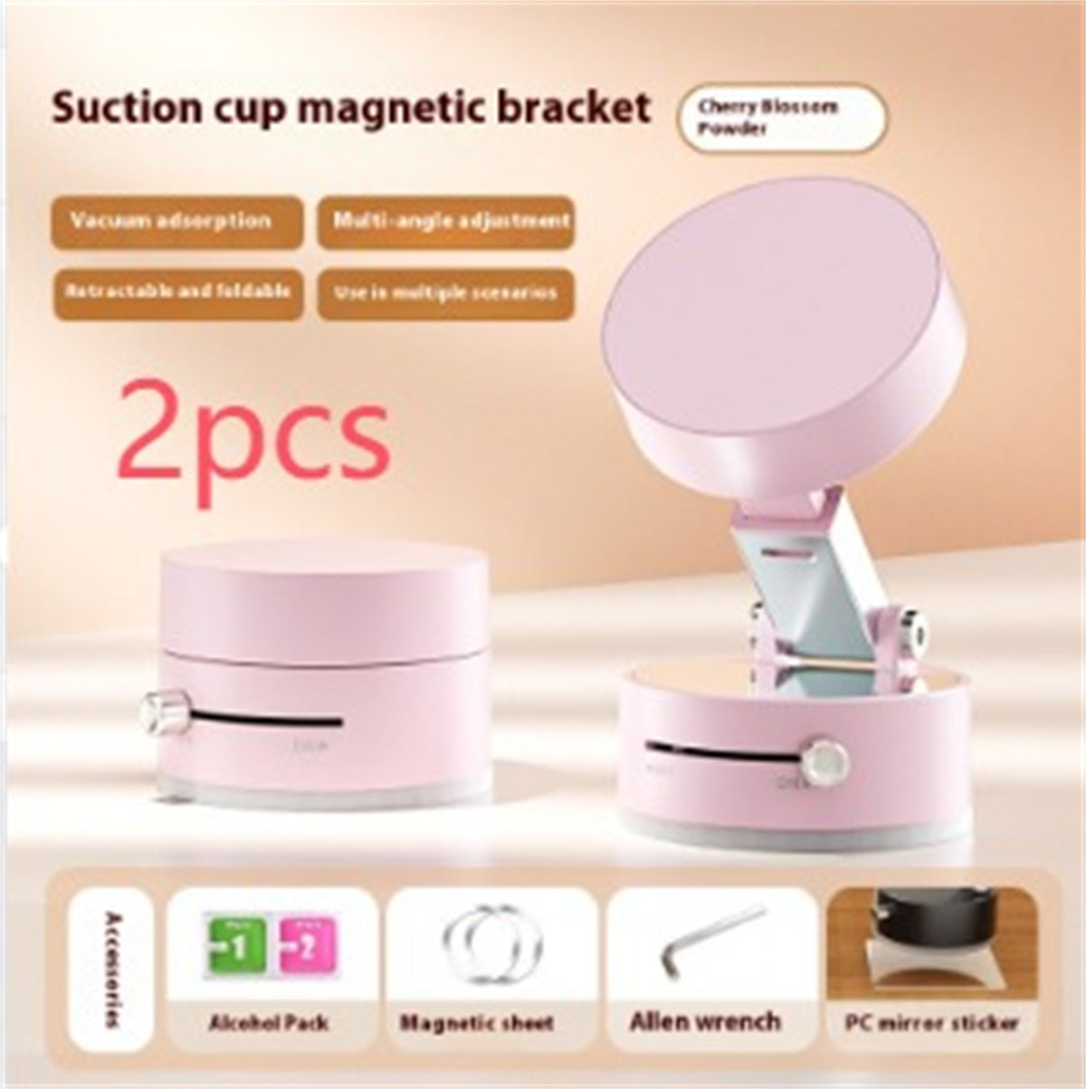 Foldable Magnetic Vacuum Car Phone Holder Foldable Suction Cup With Suction Cup Hands-Free Navigation For Smart Phone - 𝓢𝓱𝓸𝓹𝓵𝓮𝓬𝔂