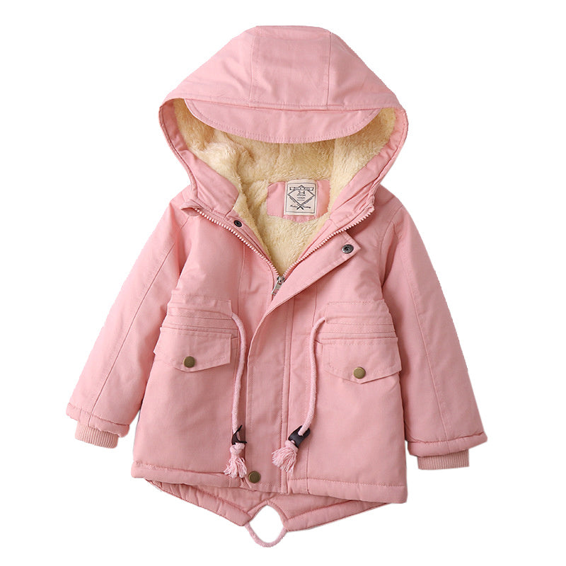 LM 6035 Europe And American Wind Boy's Coat And Cashmere Boy's Windcoat For Autumn And Winter Children's Clothes - 𝓢𝓱𝓸𝓹𝓵𝓮𝓬𝔂
