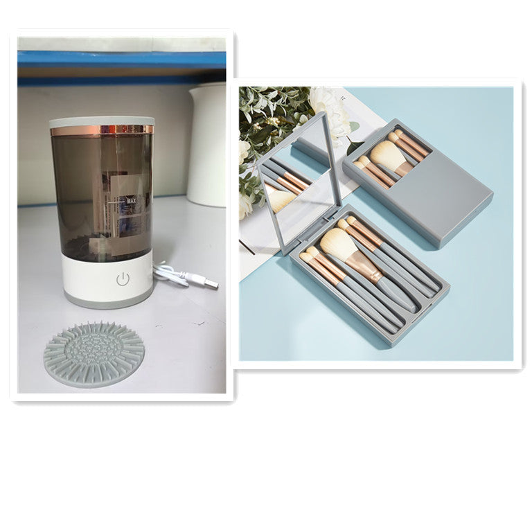 Women Eye Shadow Brush Cleaning Tool Portable Electric Makeup Brush Cleaner Machine With USB Charging Automatic Cosmetic Brush - 𝓢𝓱𝓸𝓹𝓵𝓮𝓬𝔂