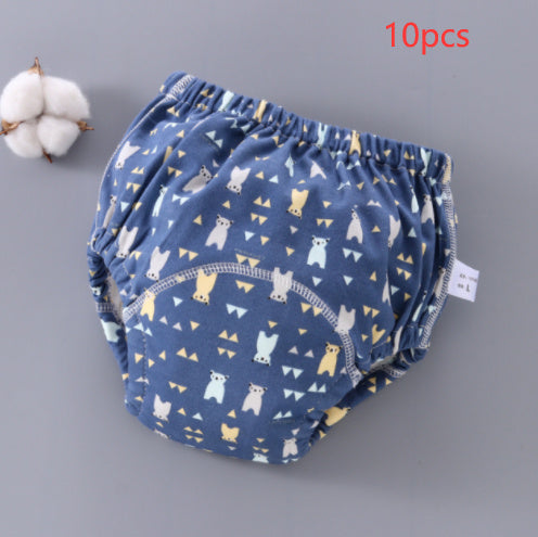 Baby Training Pants Washable 6-layer Gauze Diaper Cover - 𝓢𝓱𝓸𝓹𝓵𝓮𝓬𝔂