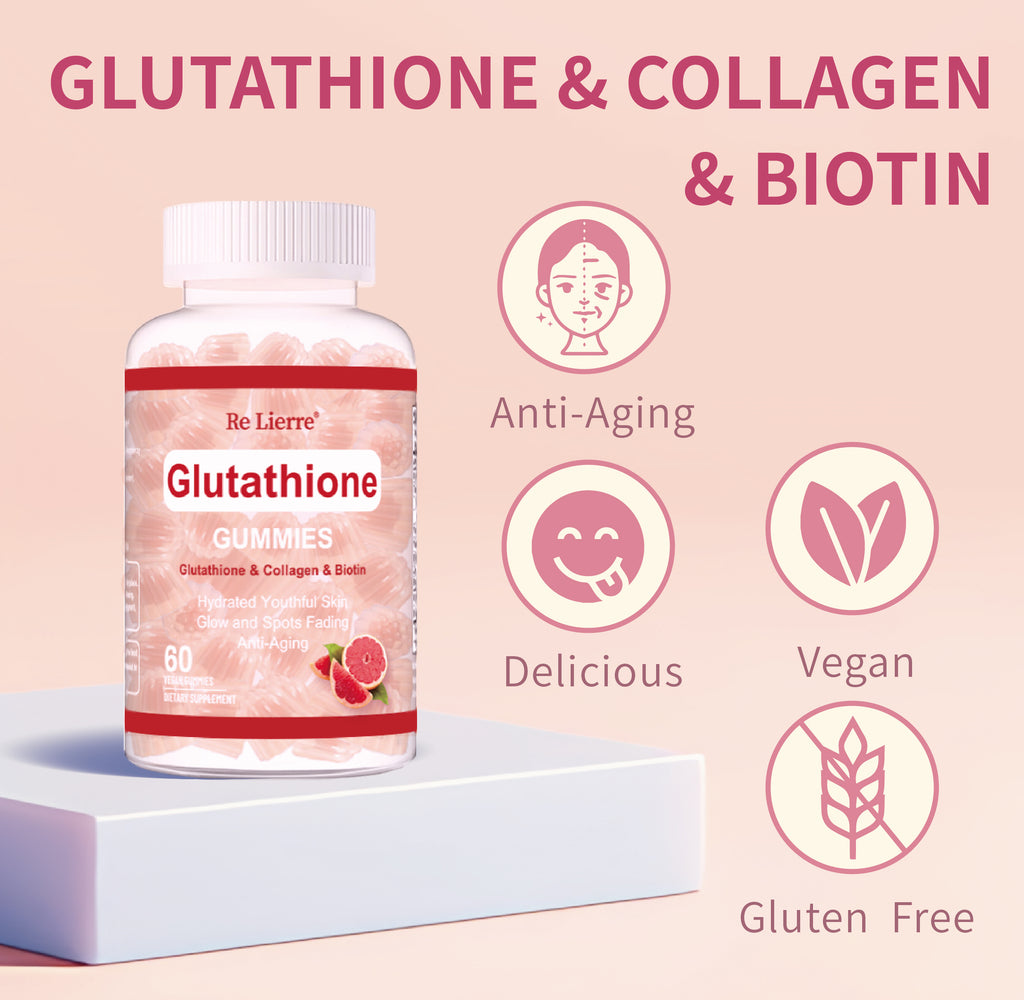 Glutathione Collagen Gummies Grapefruit Flavor - 𝓢𝓱𝓸𝓹𝓵𝓮𝓬𝔂