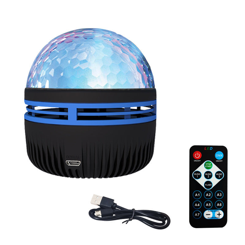 LED Star Galaxy Projector Lamp Spotlight Colorful Rotating Magic Ball Bedroom Atmosphere Lamp Bar KTV Disco Party Stage Light - 𝓢𝓱𝓸𝓹𝓵𝓮𝓬𝔂