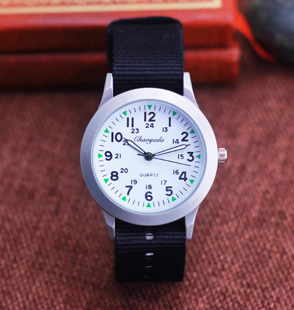 Girls And Boys Waterproof Canvas Quartz Watch - 𝓢𝓱𝓸𝓹𝓵𝓮𝓬𝔂