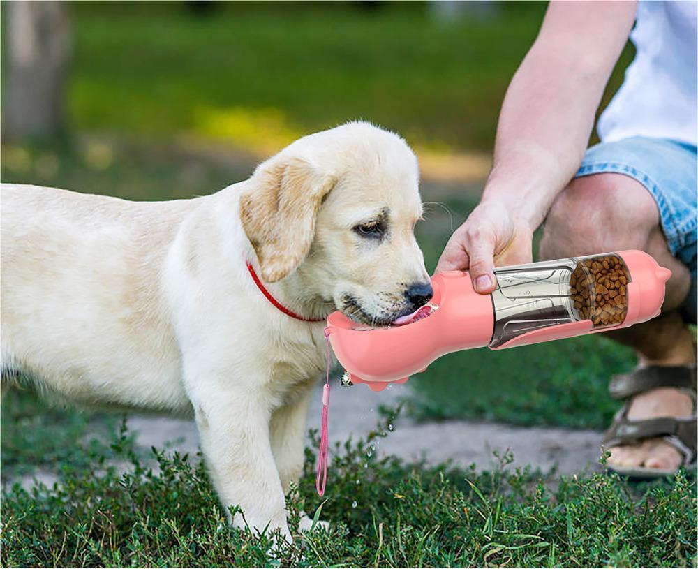Pet Water Bottle Feeder Bowl Garbage Bag Storage Portable Pet Outdoor Travel 3 In 1 Dog Water Bottle - 𝓢𝓱𝓸𝓹𝓵𝓮𝓬𝔂