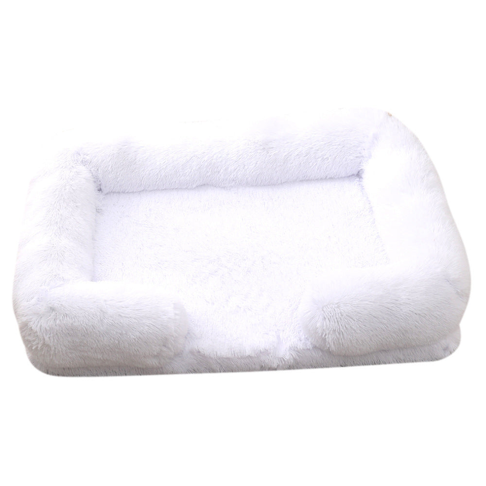 Plush Round Pet Bed Dog Bed Winter - 𝓢𝓱𝓸𝓹𝓵𝓮𝓬𝔂