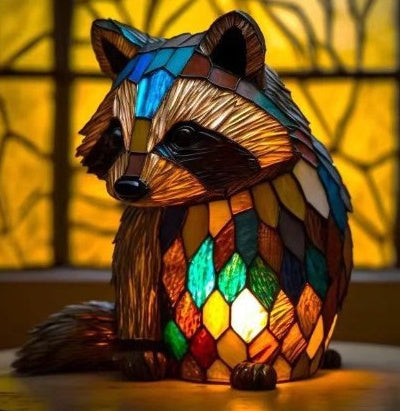 2024 3D Colored Animal Light Desk Lamp Animal Series Decorative Night Light Animal Elephant Owl Cat Vintage Table Lamp Home Decoration