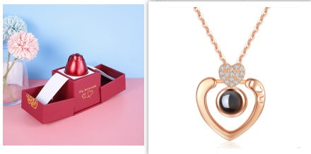 Hot Valentine's Day Gifts Metal Rose Jewelry Gift Box Necklace For Wedding Girlfriend Necklace Gifts - 𝓢𝓱𝓸𝓹𝓵𝓮𝓬𝔂