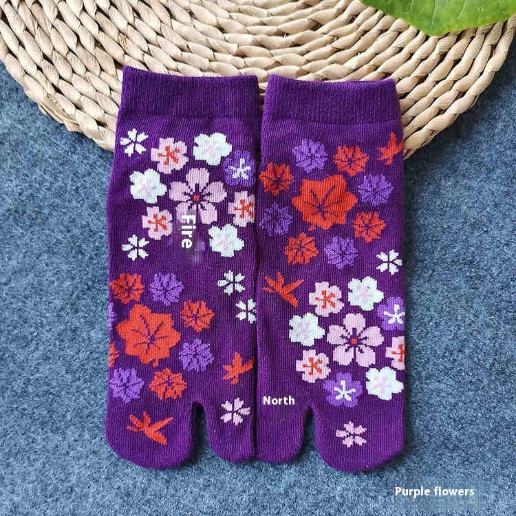 Two-toe Socks Split Toe Women's Cotton Socks - 𝓢𝓱𝓸𝓹𝓵𝓮𝓬𝔂
