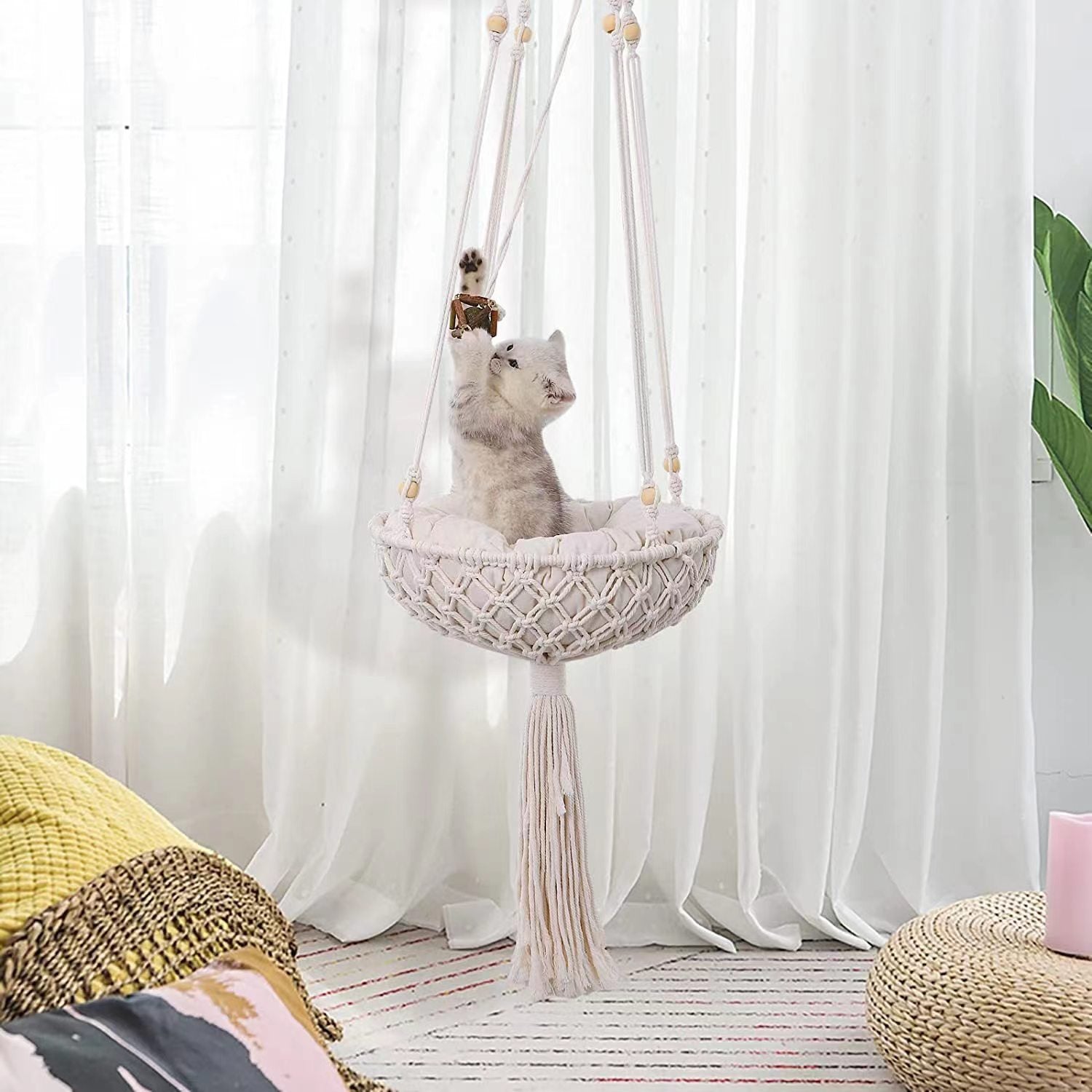 Cat Hammock Hanging Nest Basket Swing - 𝓢𝓱𝓸𝓹𝓵𝓮𝓬𝔂