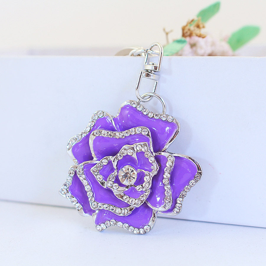 Flower Metal Pendant Key Chain - 𝓢𝓱𝓸𝓹𝓵𝓮𝓬𝔂