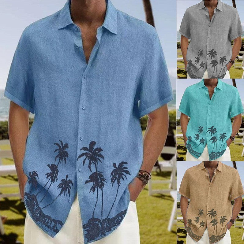 Men's Summer Fashion Trend Beach Casual Short Sleeve - 𝓢𝓱𝓸𝓹𝓵𝓮𝓬𝔂