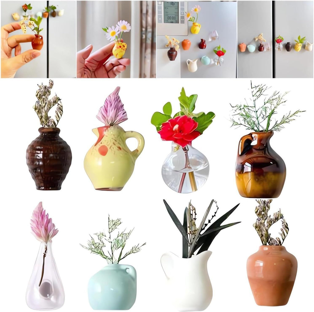 Mini Vase Refridgerator Magnets Domestic Ornaments - 𝓢𝓱𝓸𝓹𝓵𝓮𝓬𝔂