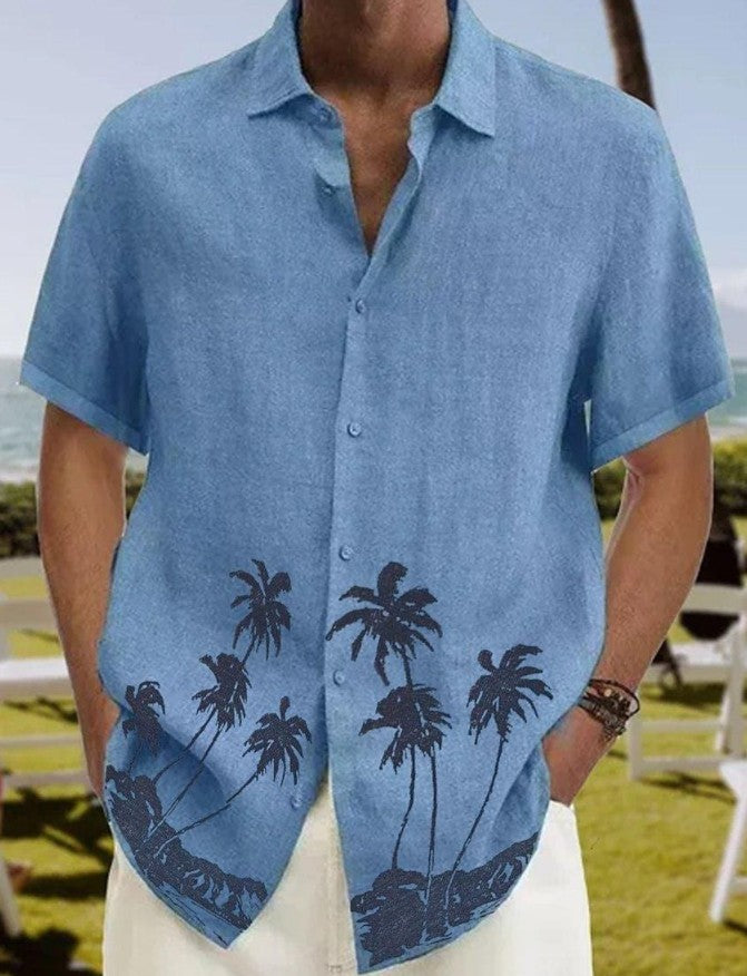 Men's Summer Fashion Trend Beach Casual Short Sleeve - 𝓢𝓱𝓸𝓹𝓵𝓮𝓬𝔂