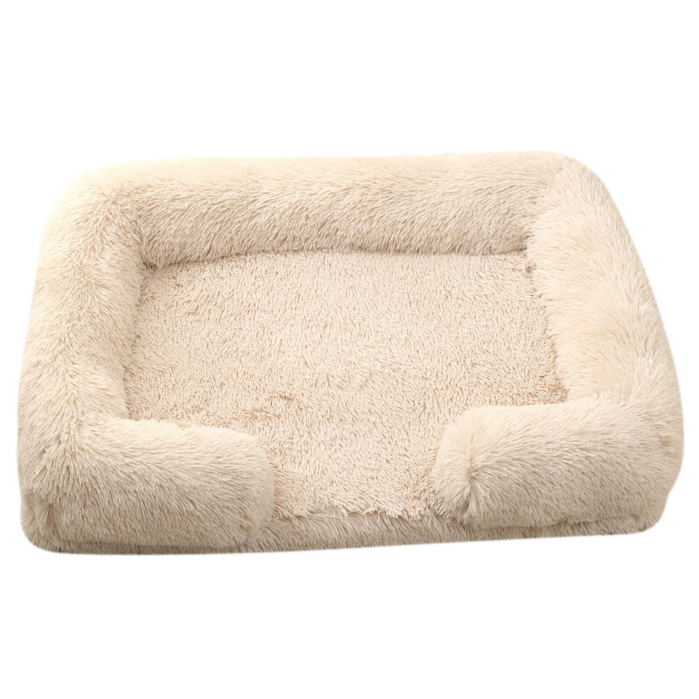 Plush Round Pet Bed Dog Bed Winter - 𝓢𝓱𝓸𝓹𝓵𝓮𝓬𝔂