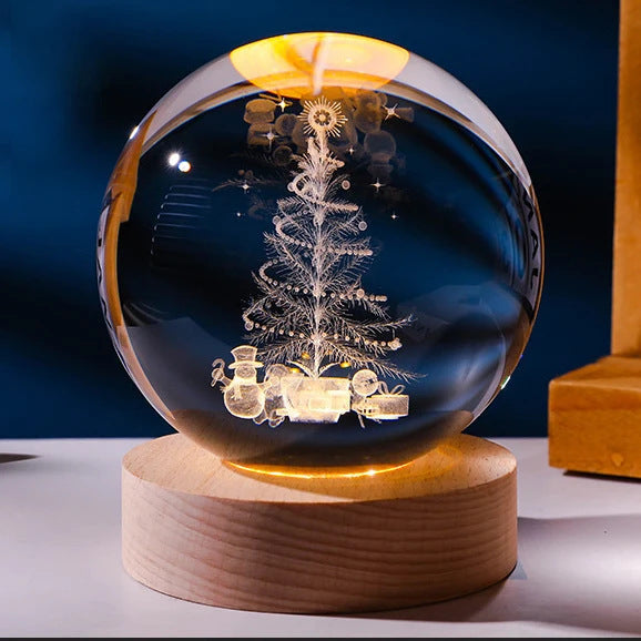 Luminous Starry Sky And Planets Moon Moon Crystal Ball Small Night Lamp Projection Ambience Light Creative Gift New Strange Gift - 𝓢𝓱𝓸𝓹𝓵𝓮𝓬𝔂