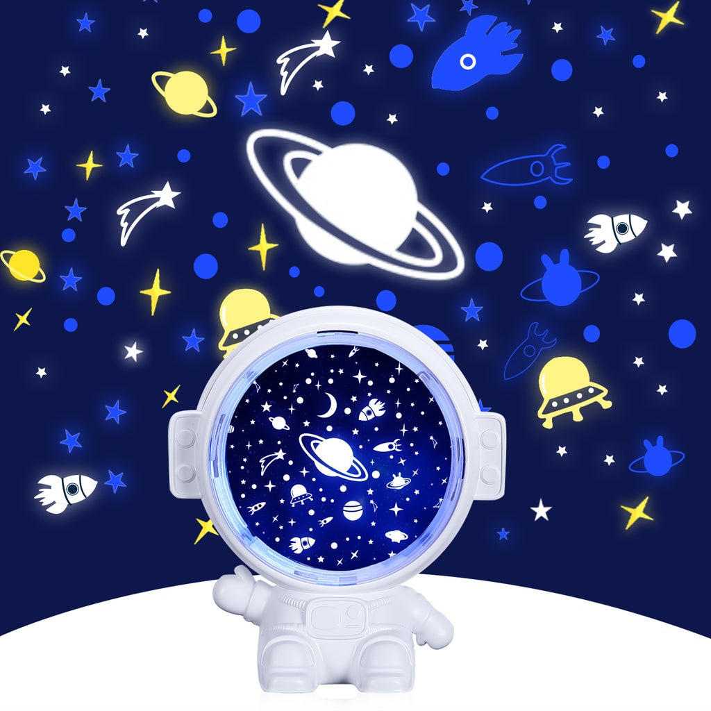 Galaxy Star Projector Starry Sky Night Light Astronaut Lamp Room Decr Gift Child Kids Baby Christmas Spaceman Projection - 𝓢𝓱𝓸𝓹𝓵𝓮𝓬𝔂