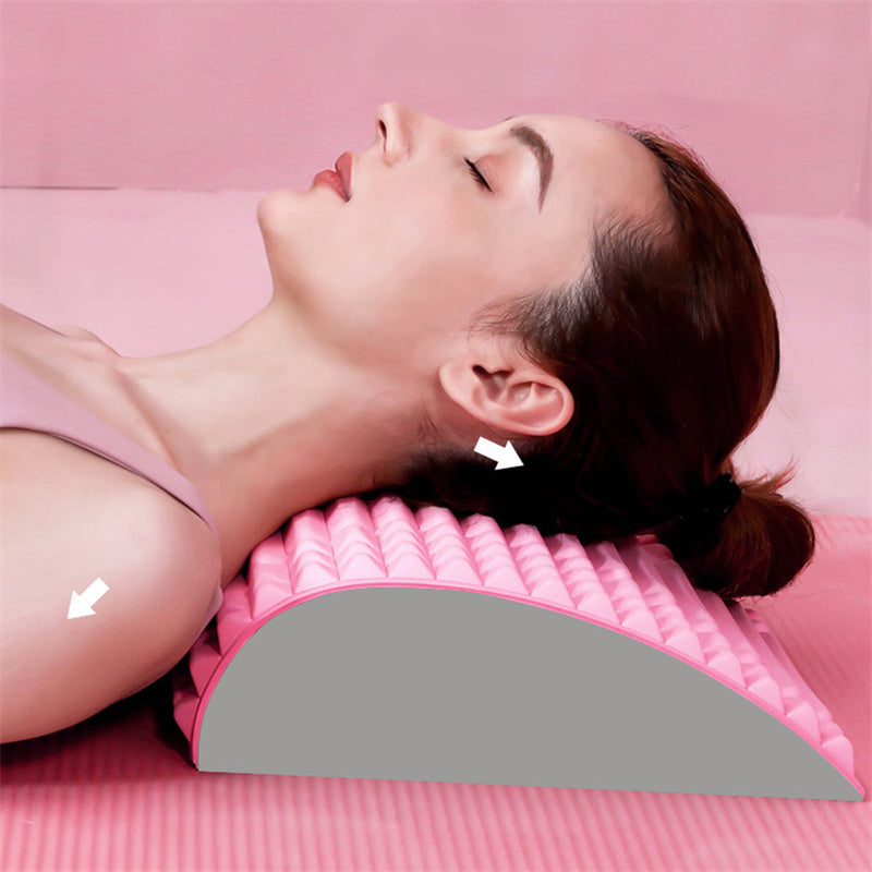Back Stretcher Pillow Neck Lumbar Support Massager For Neck Waist Back Sciatica Herniated Disc Pain Relief Massage Relaxation - 𝓢𝓱𝓸𝓹𝓵𝓮𝓬𝔂