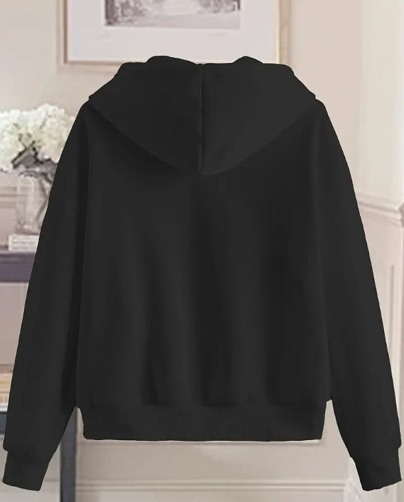 Women's Chic White Zip-Up Hoodie - 𝓢𝓱𝓸𝓹𝓵𝓮𝓬𝔂