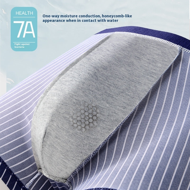 Four-pack Men's Underwear Striped Seamless Shorts - 𝓢𝓱𝓸𝓹𝓵𝓮𝓬𝔂