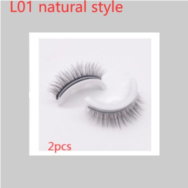 Reusable 3D Mink Lashes Natural False Eyelashes Self Adhesive Fake Glue Free Makeup Eyelash Extension Silk - 𝓢𝓱𝓸𝓹𝓵𝓮𝓬𝔂