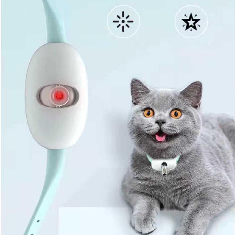 Automatic Cat Toy Smart Laser Teasing Cat Collar Electric USB Charging Kitten Amusing Toys Interactive Training Pet Items - 𝓢𝓱𝓸𝓹𝓵𝓮𝓬𝔂