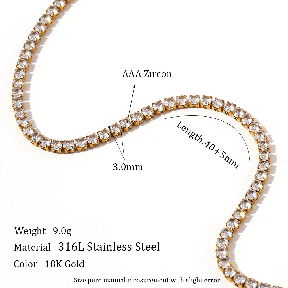 Stainless Steel Fashion Simple Bracelet Necklace Ornament - 𝓢𝓱𝓸𝓹𝓵𝓮𝓬𝔂