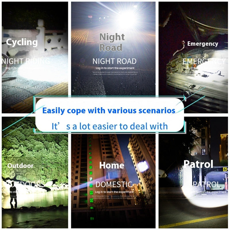 Led Outdoor USB Rechargeable Cob Sidelight Flashlight - 𝓢𝓱𝓸𝓹𝓵𝓮𝓬𝔂