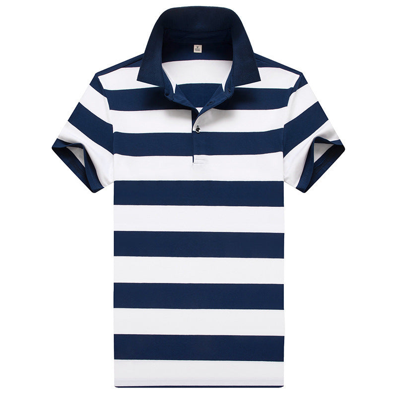 Casual Striped Half Sleeve T-shirt Men's Top - 𝓢𝓱𝓸𝓹𝓵𝓮𝓬𝔂