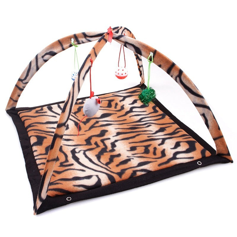 Cartoon Cat Play Tent Multifunctional Cat Hammocks Kitten Sleep Bed Foldable Cat Mat with Balls Cat Play House Toy - 𝓢𝓱𝓸𝓹𝓵𝓮𝓬𝔂