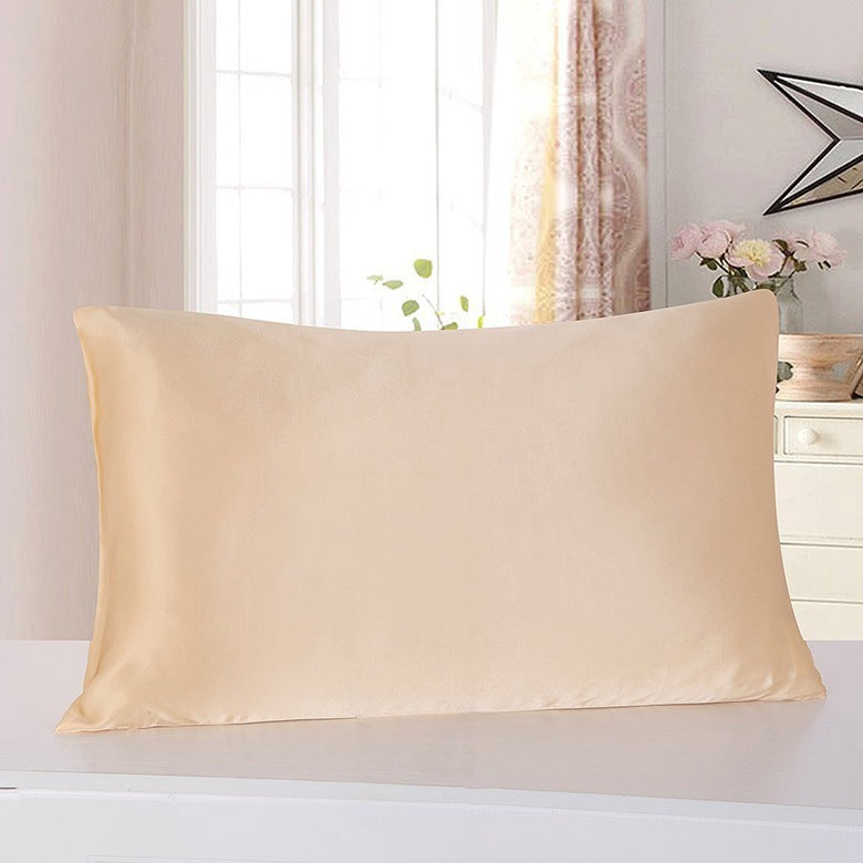 Pillowcase Satin Solid Color Simulation Silk Single Pillowcase Ice Silk Pillowcase - 𝓢𝓱𝓸𝓹𝓵𝓮𝓬𝔂