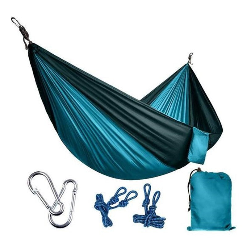 Backpacking Hammock - Portable Nylon Parachute Outdoor Double Hammock - 𝓢𝓱𝓸𝓹𝓵𝓮𝓬𝔂