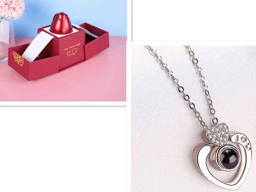 Hot Valentine's Day Gifts Metal Rose Jewelry Gift Box Necklace For Wedding Girlfriend Necklace Gifts - 𝓢𝓱𝓸𝓹𝓵𝓮𝓬𝔂