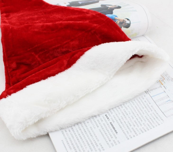 Christmas Goods Christmas Dense Velvet Short Plush Santa Hat New Super Soft Christmas Hat - 𝓢𝓱𝓸𝓹𝓵𝓮𝓬𝔂