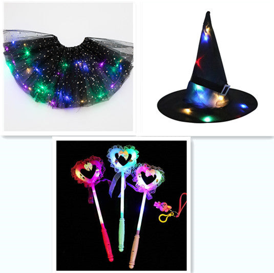 Magical & Luminous  LED Princess Halloween Tutu Skirt Sequins Shiny Skirt - 𝓢𝓱𝓸𝓹𝓵𝓮𝓬𝔂
