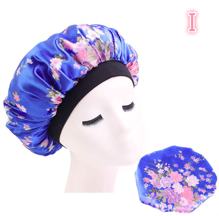 Beauty print Satin silk Bonnet sleep night cap - 𝓢𝓱𝓸𝓹𝓵𝓮𝓬𝔂
