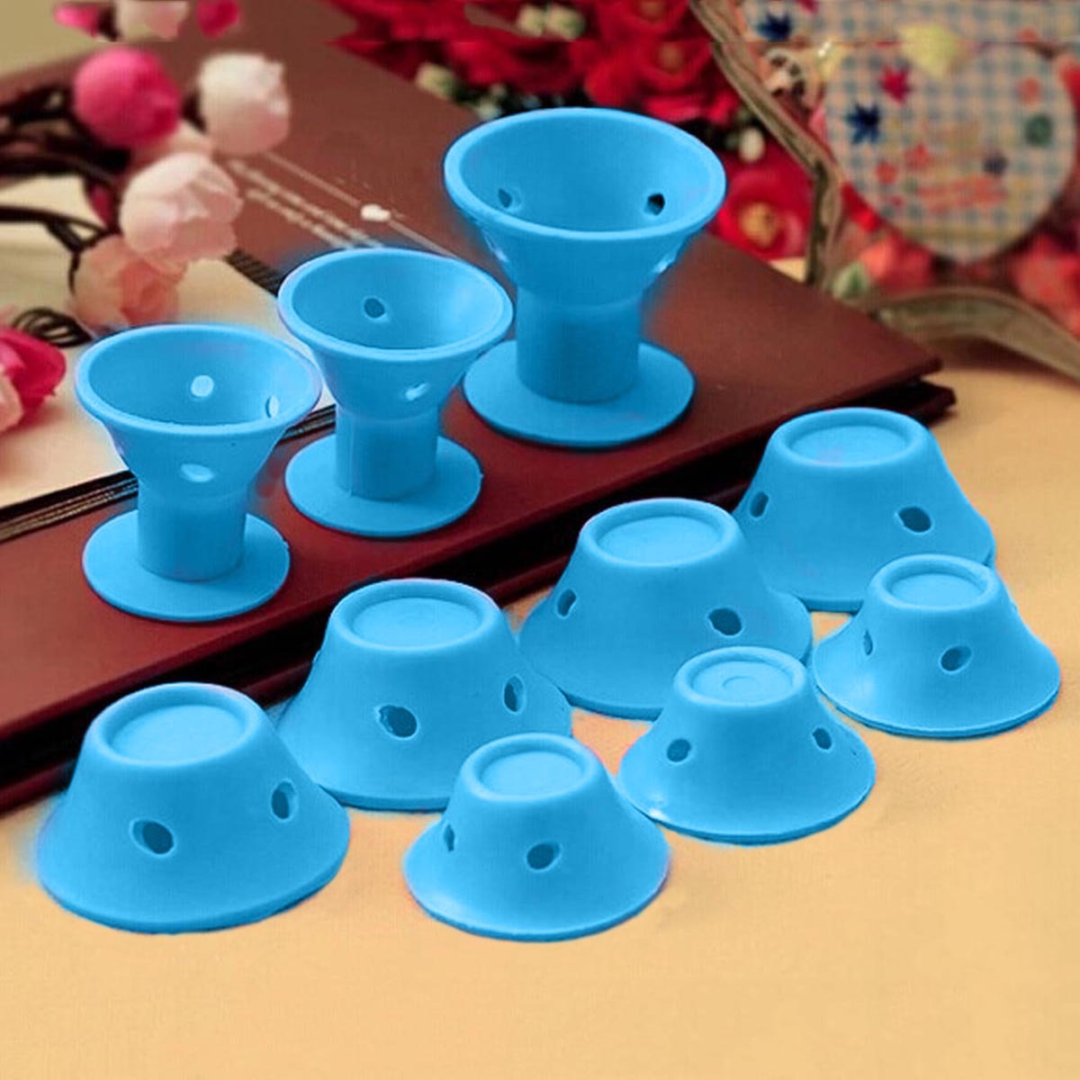 Soft Rubber Magic Hair Care Rollers Silicone Hair Curlers No Heat Hair Styling Tool - 𝓢𝓱𝓸𝓹𝓵𝓮𝓬𝔂