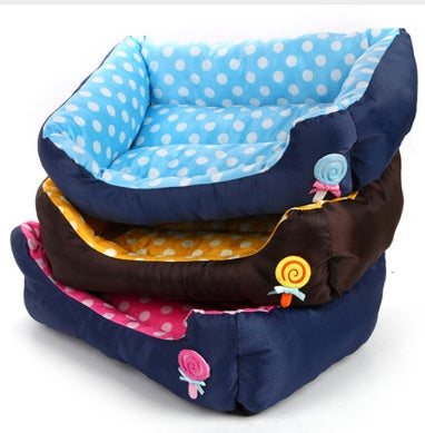 Warm wave pet dog dog sofa bed cat litter lollipop Teddy dog kennel - 𝓢𝓱𝓸𝓹𝓵𝓮𝓬𝔂