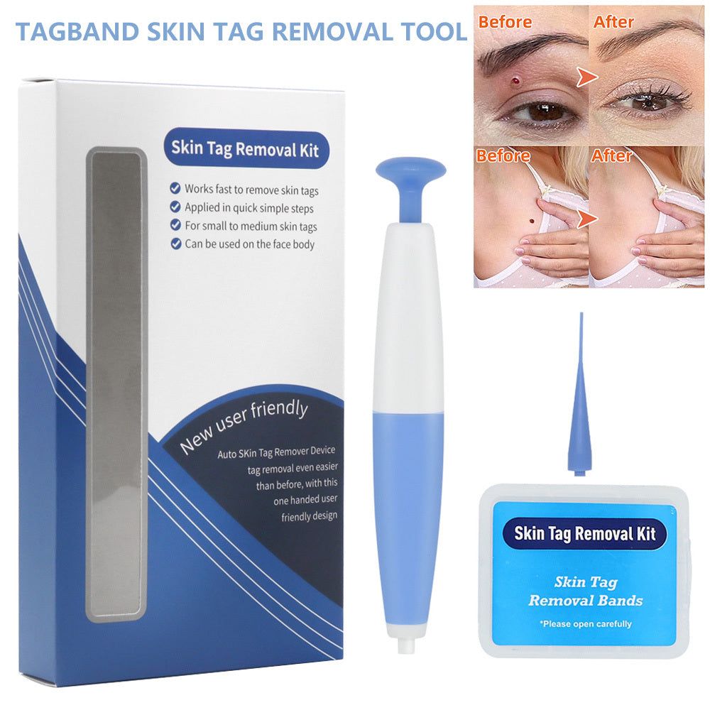 Skin Tag Removal Kit Home Use Mole Wart Remover Micro Band Skin Tag Treatment Tool Easy To Clean Skin Care Tool - 𝓢𝓱𝓸𝓹𝓵𝓮𝓬𝔂