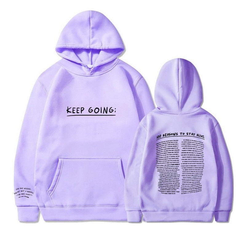 Letter Printing Long-sleeved Drawstring Hooded Sweatshirt With Pockets Fashion Sports Hoodie Womens Clothing - 𝓢𝓱𝓸𝓹𝓵𝓮𝓬𝔂