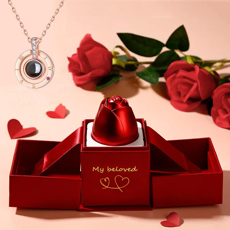 Hot Valentine's Day Gifts Metal Rose Jewelry Gift Box Necklace For Wedding Girlfriend Necklace Gifts - 𝓢𝓱𝓸𝓹𝓵𝓮𝓬𝔂