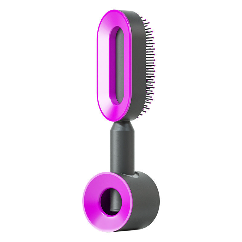 Self Cleaning Hair Brush For Women One-key Cleaning Hair Loss Airbag Massage Scalp Comb Anti-Static Hairbrush - 𝓢𝓱𝓸𝓹𝓵𝓮𝓬𝔂