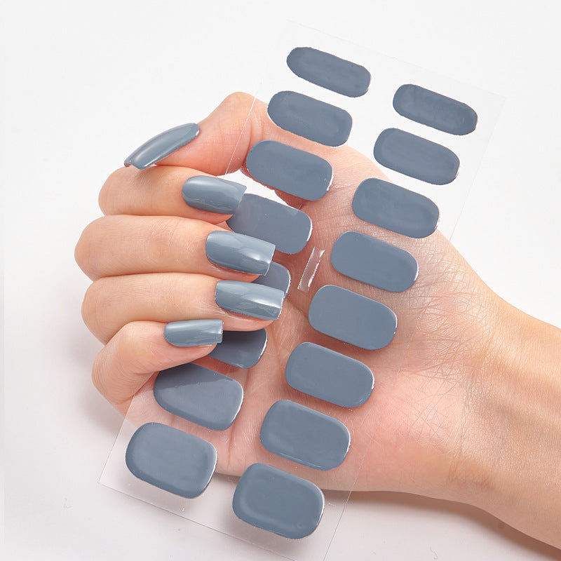 Nailart Sticker Pure Solid Color Self Adhesive Nail Sticker Nail Sticker set Nail Accesoires Nail Strips Full Beauty Adesivos - 𝓢𝓱𝓸𝓹𝓵𝓮𝓬𝔂