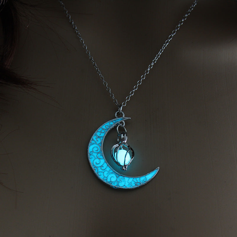 Glowing Pendant Necklaces Silver Plated Chain Necklaces - 𝓢𝓱𝓸𝓹𝓵𝓮𝓬𝔂