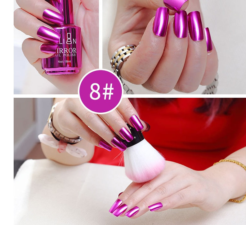 Mirror Silver Nail Polish - 𝓢𝓱𝓸𝓹𝓵𝓮𝓬𝔂