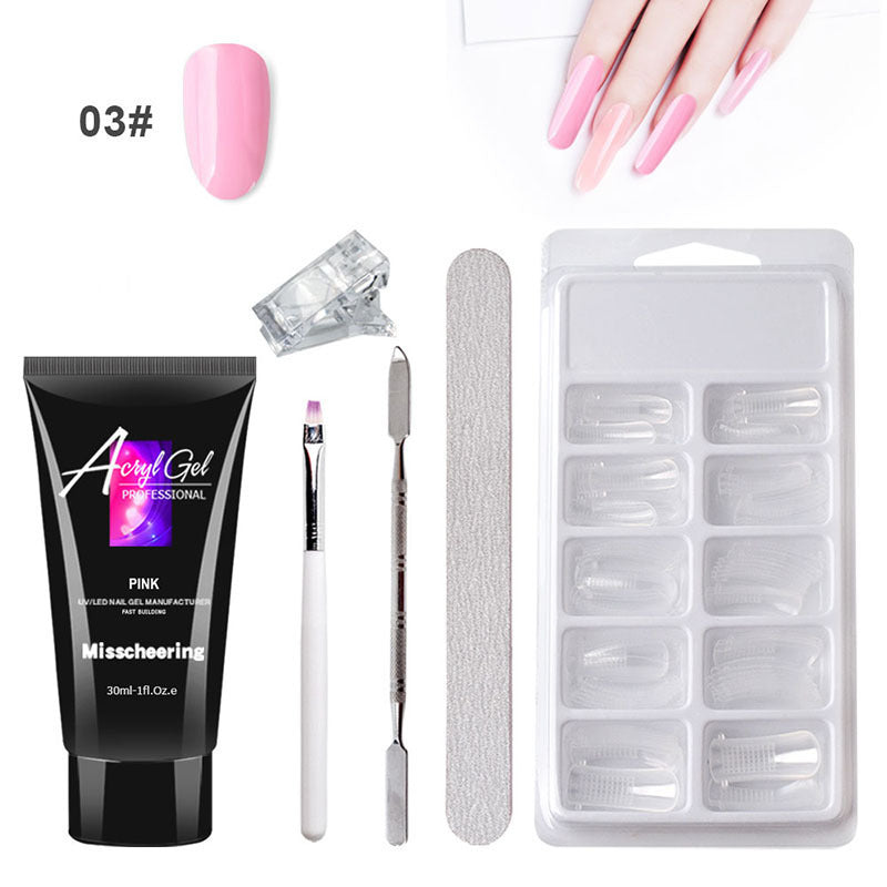 Painless Extension Gel Nail Art Without Paper Holder Quick Model Painless Crystal Gel Set - 𝓢𝓱𝓸𝓹𝓵𝓮𝓬𝔂